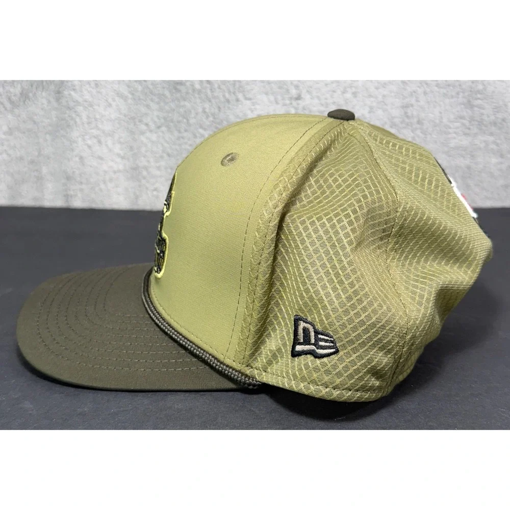 New Era Cleveland Browns Hat Mens M/L Olive Salute to Service 9SEVENTY Snapback